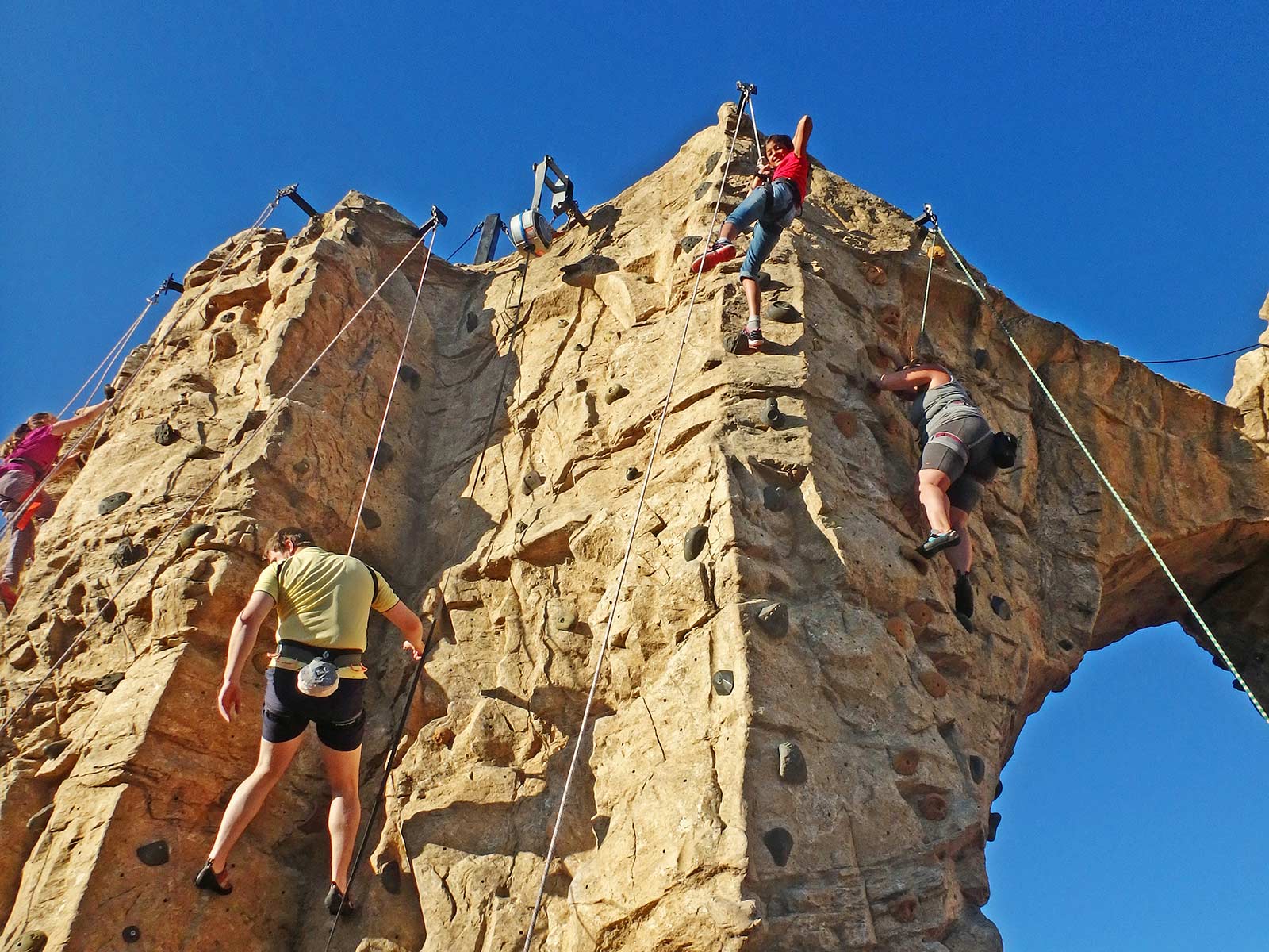 Metro Parks Rock Climbers on Wall